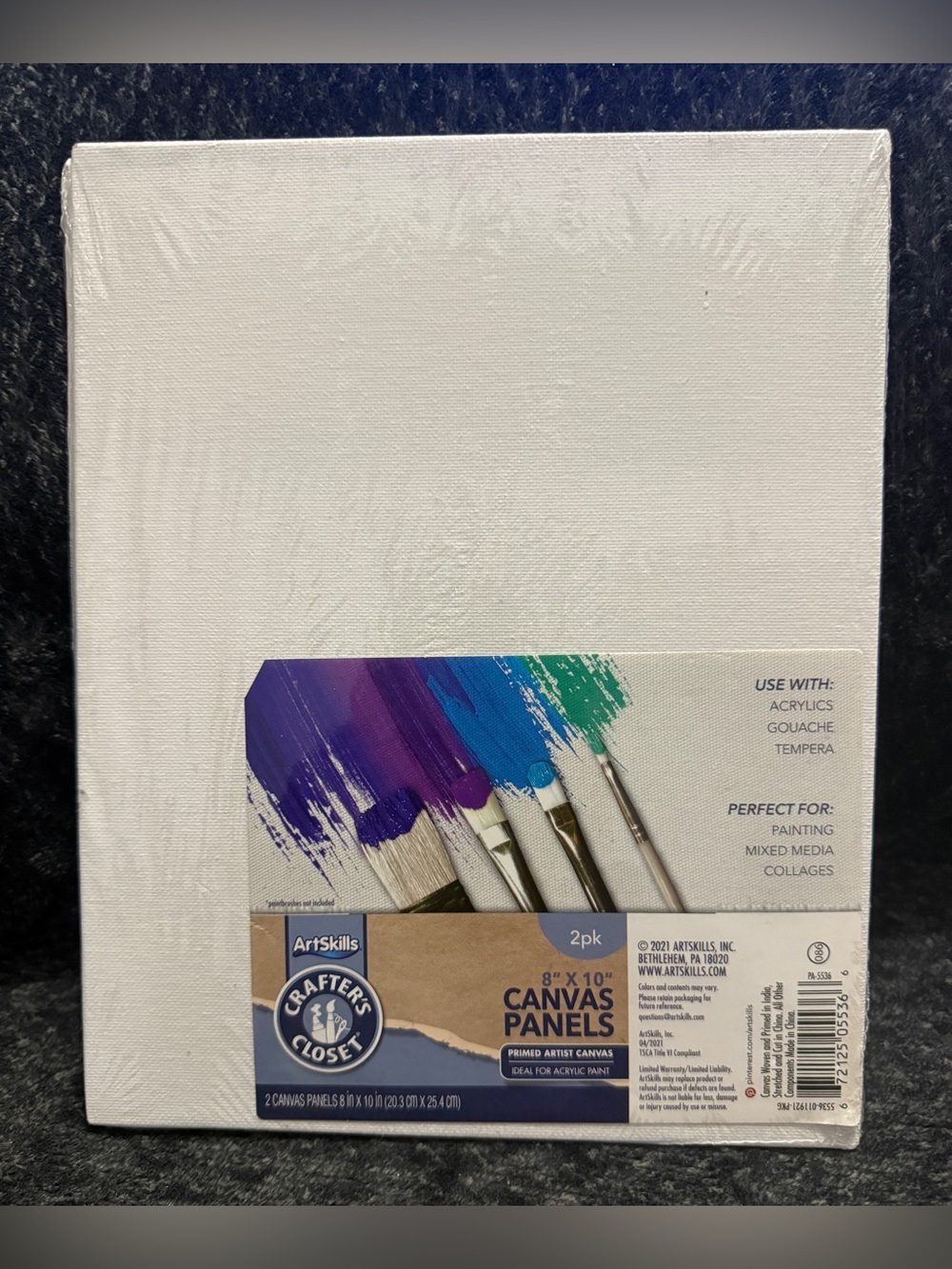 ArtSkills Crafter's Closet 2pk 8x10 Canvas Panels